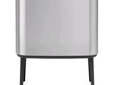 a close up of a trash can on a white background