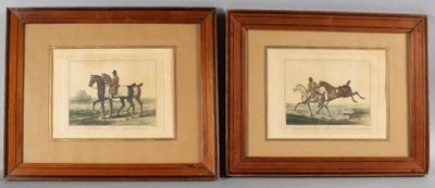 D'après Carle Vernet, Deux gravures en couleurs "Coach Horse…