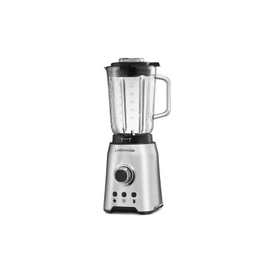 silver and black blender on a white background with a white background