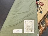 a close up of a piece of cloth on a table
