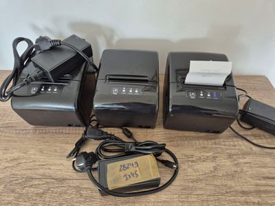 3 imprimantes à tickets avec chargeurs modéle saga SGPR200II
