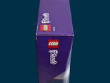 a purple box that has a lego figure inside of it