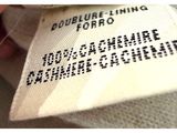 a close up of a label on a pair of shoes