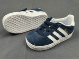 adidas originals gazelle trainers - navy / white