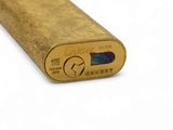 golden power bank on a white background with a white background