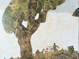 une image d'une image représentant un arbre au milieu d'une image