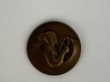 a gold coin with a picture of a man on it