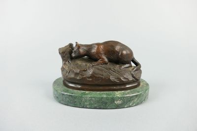 Jean-François GALEA (né en 1944). Félin. Sculpture en Bronze…