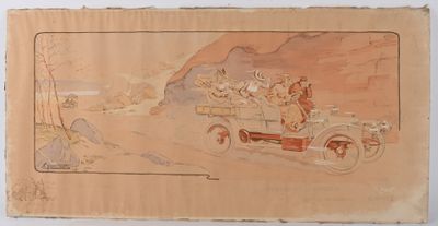 Dans la montagne Affiche lithographiée de Montaut, 1905. (Mo…