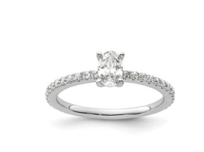 BAGUE EN OR BLANC 18K SERTIE DE DIAMANTS NATURELS D'UN POIDS… - Photo 1