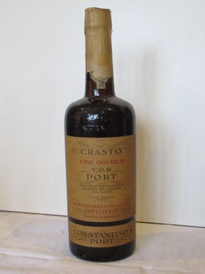 a bottle of wine that is sitting on a table
