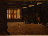 an image of a painting of a man standing in a room