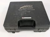 the case is black and has a handle on it