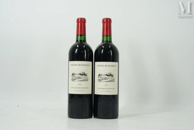 deux bouteilles de vin rouge posées l'une à côté de l'autre sur une table