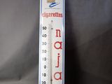 a thermometer with a picture of a castle on it