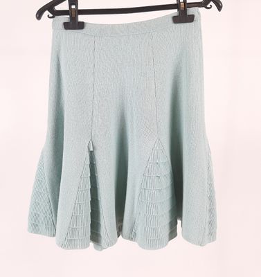 Chacok jupe patineuse en laine turquoise.