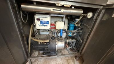 a machine that is sitting in the corner of a room