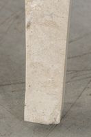 Table basse avec placage en travertin, vers 1970-1980. (photo 6)