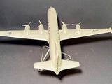 a model of an airplane that is on a table