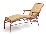 an image of a reclining lounger with a tan cushion