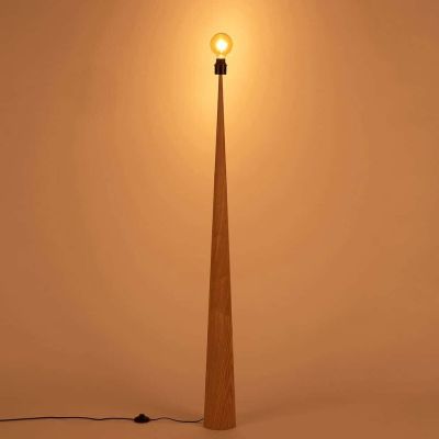 1889 / Lampadaire KONE en métal effet bois h157cm - boi…