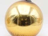 golden christmas ornament on white background with white background