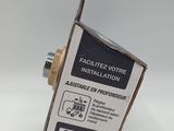 a close up of a cardboard box with a label on it