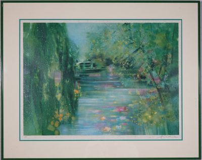 CAMILLE HILAIRE (1916-2004) Les Nymphéas, lithographie signé…