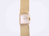 an 18k yellow gold ladies ' s wrist watch