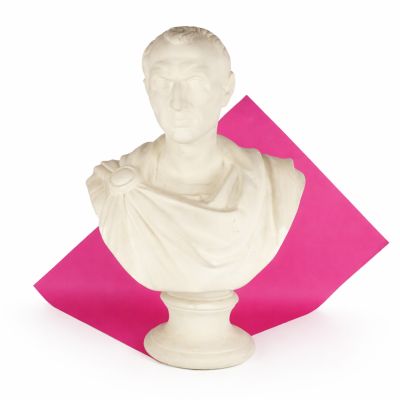Anonyme (XXe), "Buste présumé de Jules César en empereur rom…