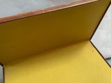 a suitcase that is open and sitting on a table