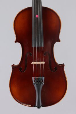 an old violin with a bow on a white background