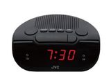 an alarm clock with a red display on the front of it