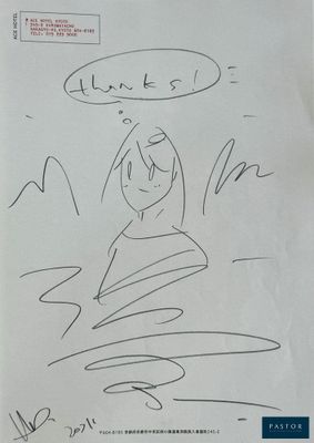 dessin représentant un homme assis sur une planche de surf dans l'eau, avec une bulle de pensée au-dessus de sa tête