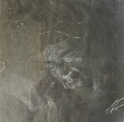 a picture of a picture of a person with a face on it
