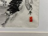 a picture of a picture of a man riding a snowboard