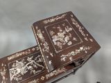 pair of antique chinese side tables with mother of pearl inlays