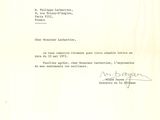 une image représentant une lettre écrite en français sur une feuille de papier