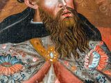an old painting of a man with a beard and a hat