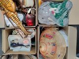 a box full of assorted items sitting on the floor