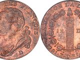 a close up of a coin with an image of a man on it