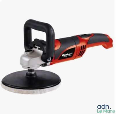 une polisseuse orbitale Black & Decker sur fond blanc