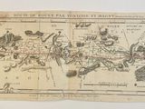 une vieille carte des îles britanniques et irlandaises sur une feuille de papier