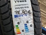 a close up of a tire on display in a store