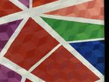 a picture of a picture of a painting of a multicolored pattern