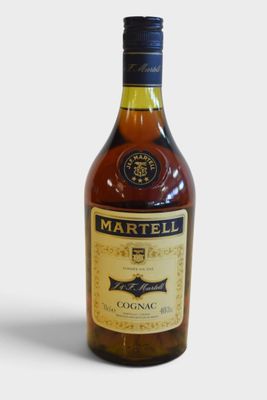 a bottle of alcohol that is sitting on a table