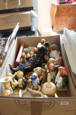 a box full of assorted items sitting on a table