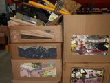 a carton full of assorted items in a warehouse