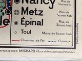 a newspaper with a map of the city on it