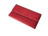 louis vuitton red epi leather long wallet